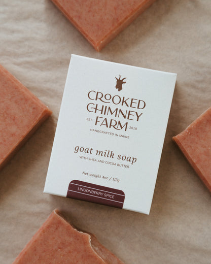 Lingonberry Spice Goat Milk Soap by Crooked Chimney Farm