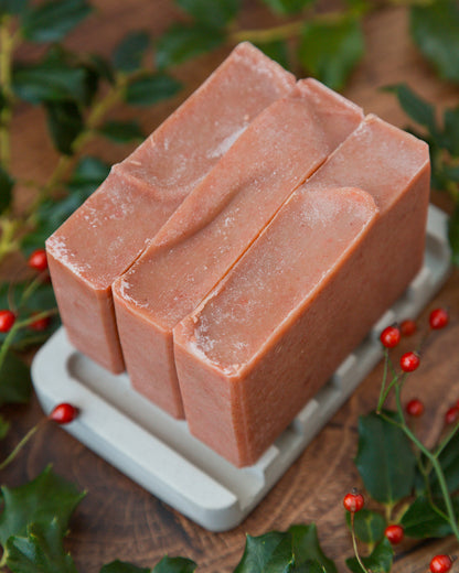 Lingonberry Spice Goat Milk Soap by Crooked Chimney Farm